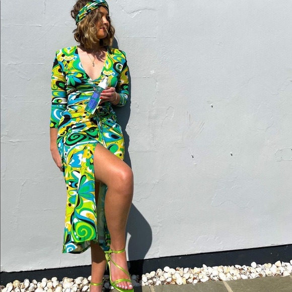 New Zara Set Top+Skirt Green Black - Picture 13 of 16